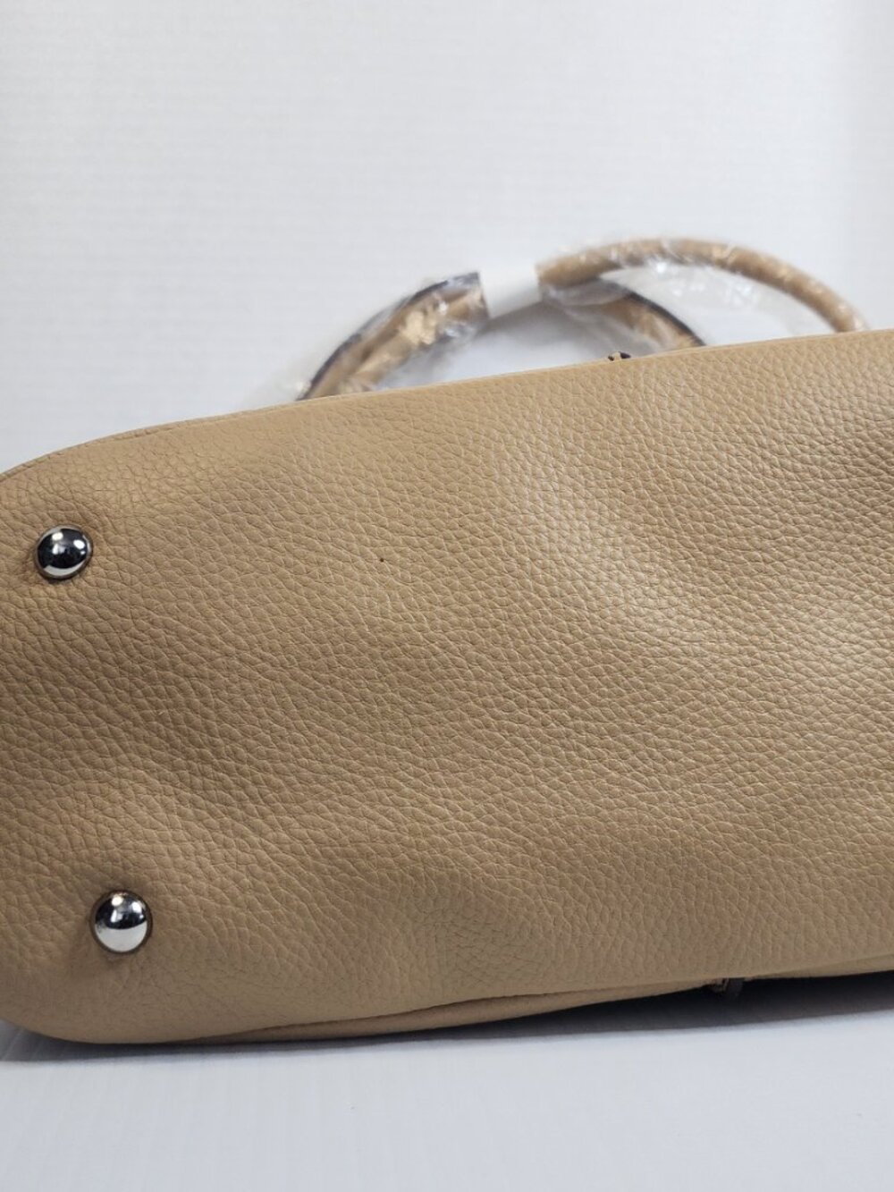 Tignanello Pebbled Leather Domed Satchel Shoulder Handbag Purse - Picture 12 of 12